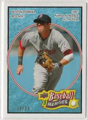 Dustin Pedroia [Light Blue] #30 Baseball Cards 2008 Upper Deck Baseball Heroes Prices