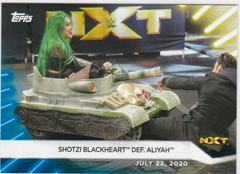 Shotzi Blackheart def. Aliyah [Blue] #48 Wrestling Cards 2021 Topps WWE Women's Division Prices