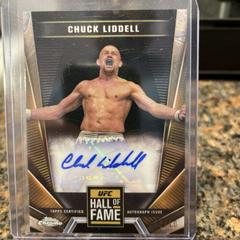 Chuck Liddell [Black Refractor] #HFA-CLI Ufc Cards 2024 Topps Chrome UFC Hall of Fame Autograph Prices