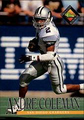 Andre Coleman #377 Football Cards 1994 Pro Line Live Prices