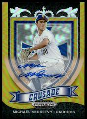 Michael McGreevy [Autograph Gold Prizm] Baseball Cards 2021 Panini Prizm Draft Picks Crusade Prices