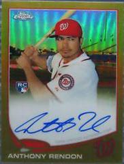 Anthony Rendon [Autograph Gold Refractor] #128 Baseball Cards 2013 Topps Chrome Prices