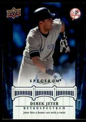 Derek Jeter #DJ12 Baseball Cards 2008 Upper Deck Spectrum Jeter Retrospectrum Prices