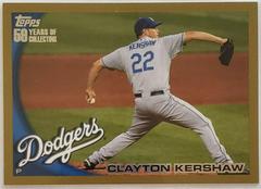 Clayton Kershaw [Gold] #10 Baseball Cards 2010 Topps Prices