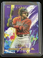 Ronald Acuna Jr. [Purple] Baseball Cards 2020 Topps Inception Prices