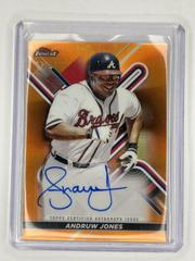 Andruw Jones [Orange] #FA-AJO Baseball Cards 2022 Topps Finest Autographs Prices