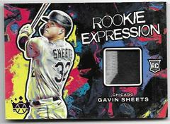 Gavin Sheets [Purple] #RE-GS Baseball Cards 2022 Panini Diamond Kings Rookie Expression Prices