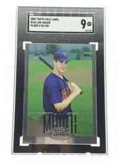 Joe Mauer [Class 3 Titanium] #164 Baseball Cards 2002 Topps Gold Label Prices
