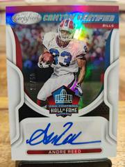 Andre Reed #CCS-AR Football Cards 2022 Panini Certified Canton Signatures Prices