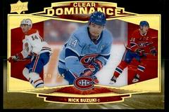 Nick Suzuki [Gold Spectrum] Hockey Cards 2022 Upper Deck Clear Dominance Prices