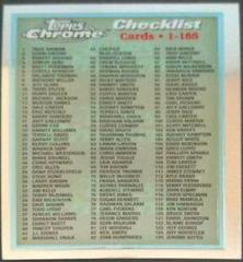 Checklist #165 Football Cards 1996 Topps Chrome Prices