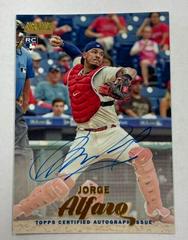 Jorge Alfaro [Gold Foil] #SCA-JAO Baseball Cards 2017 Stadium Club Autographs Prices