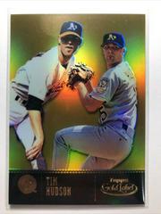 Tim Hudson [Class 3 Gold] #110 Baseball Cards 2001 Topps Gold Label Prices