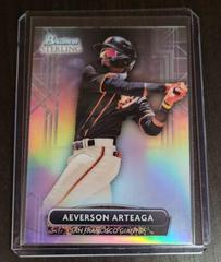 Aeverson Arteaga [Refractor] #BSP-56 Baseball Cards 2022 Bowman Sterling Prices