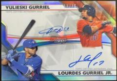 Yulieski Gurriel,  Lourdes Gurriel Jr. Baseball Cards 2017 Bowman's Best Dual Autographs Prices