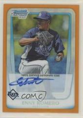 Enny Romero [Orange Refractor Autograph] #BCP192 Baseball Cards 2011 Bowman Chrome Prospects Prices