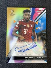 Alphonso Davies [Gold] #BA-AD Soccer Cards 2021 Topps Finest UEFA Champions League Autographs Prices