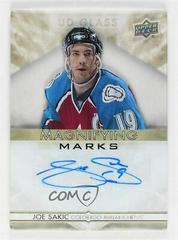 Joe Sakic [Gold] Hockey Cards 2021 Upper Deck Ovation UD Glass Magnifying Marks Autographs Prices