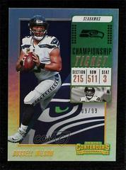 Russell Wilson [Championship Ticket] #10 Football Cards 2018 Panini Contenders Prices