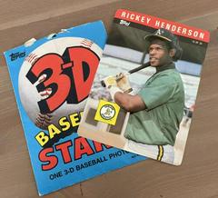 Rickey Henderson #10 Baseball Cards 1985 Topps 3D Stars Prices