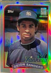 Deion Sanders [1989 Reprint] Baseball Cards 2001 Topps Chrome Traded Prices