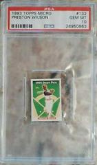 Preston Wilson #132 Baseball Cards 1993 Topps Micro Prices