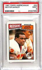 Dexter Manley #20 Football Cards 1987 Topps American UK Prices