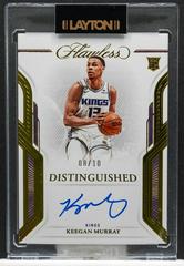 Keegan Murray [Gold] #29 Basketball Cards 2022 Panini Flawless Distinguished Auto Prices