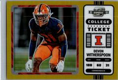 Devon Witherspoon [Gold] #20 Football Cards 2023 Panini Chronicles Draft Picks Contenders Optic Prices