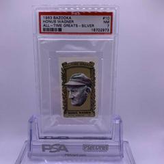 Honus Wagner [Silver] Baseball Cards 1963 Bazooka All Time Greats Prices