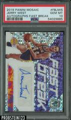 Jerry West Basketball Cards 2019 Panini Mosaic Autographs Fast Break Prices