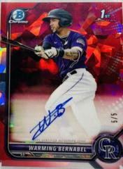 Warming Bernabel [Red] #BSPA-WB Baseball Cards 2022 Bowman Chrome Sapphire Autographs Prices