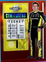 Ryan Blaney [Red] #16 Racing Cards 2021 Panini Chronicles NASCAR Contenders Optic Prices