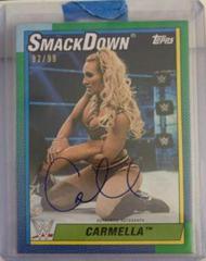 Carmella [Green] Wrestling Cards 2021 Topps Heritage WWE Autographs Prices
