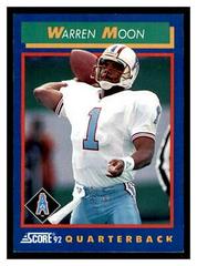 Warren Moon Football Cards 1992 Panini Score Prices
