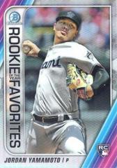 Jordan Yamamoto Baseball Cards 2020 Bowman Chrome Rookie of the Year Favorites Prices
