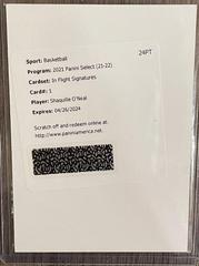 Shaquille O'Neal #IF-SON Basketball Cards 2021 Panini Select In Flight Signatures Prices
