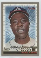 Hank Aaron [Magic Moments 3000th Hit] #237 Baseball Cards 2000 Topps Limited Edition Prices