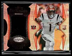 Ja'Marr Chase [Bronze] #NG-7 Football Cards 2021 Panini Certified New Generation Jerseys Mirror Prices