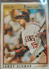 Sandy Alomar, Jr Baseball Cards 1992 O Pee Chee Premier Prices