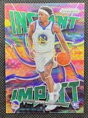 Moses Moody [Green Wave] Basketball Cards 2021 Panini Prizm Instant Impact Prices