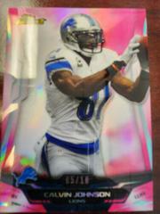 Calvin Johnson [Pink Refractor] #100 Football Cards 2014 Topps Finest Prices