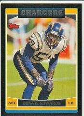 Donnie Edwards [Black] Football Cards 2006 Topps Prices