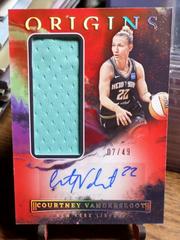 Courtney Vandersloot [Red] #JA-CVS Basketball Cards 2023 Panini Origins WNBA Jersey Autographs Prices