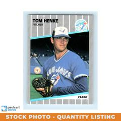 Tom Henke #235 Baseball Cards 1989 Fleer Prices