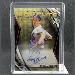 Greg Maddux [Gold Refractor] #FMA-GM Baseball Cards 2021 Topps Finest Moments Autographs Prices