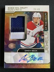 Owen Beck #JD-OB Hockey Cards 2023 Upper Deck Black Diamond Jewels of the Draft Prices