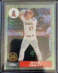 Mike Trout [Green] #T87C-11 Baseball Cards 2022 Topps Update 1987 Chrome Prices