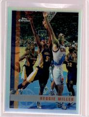 Reggie Miller [Refractor] Basketball Cards 1997 Topps Chrome Prices