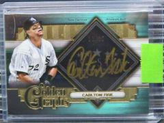 Carlton Fisk [Gold] Baseball Cards 2022 Topps Five Star Golden Graphs Autographs Prices